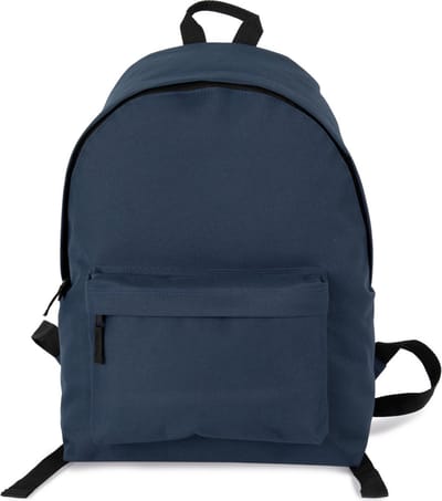 Kimood Gerecycleerde casual rugzak met zak op de voorkant KI0184 - Twilight Blue - One size