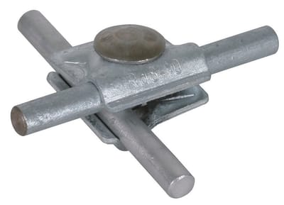 Dehn MV Klem ST TZN Voor RD 8-10MM Met spantkopschroef M10X35 - 390063