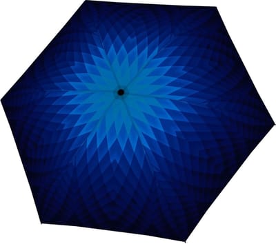 doppler paraplu Carbonsteel Mini Slim Fusion Blue blauw