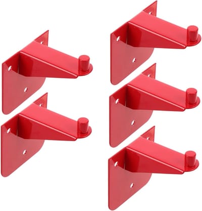 Brandblusser Beugels - Wandhaken - Veiligheid Vergroten - Ruimtebesparend Ontwerp - 6.5 cm - Rood