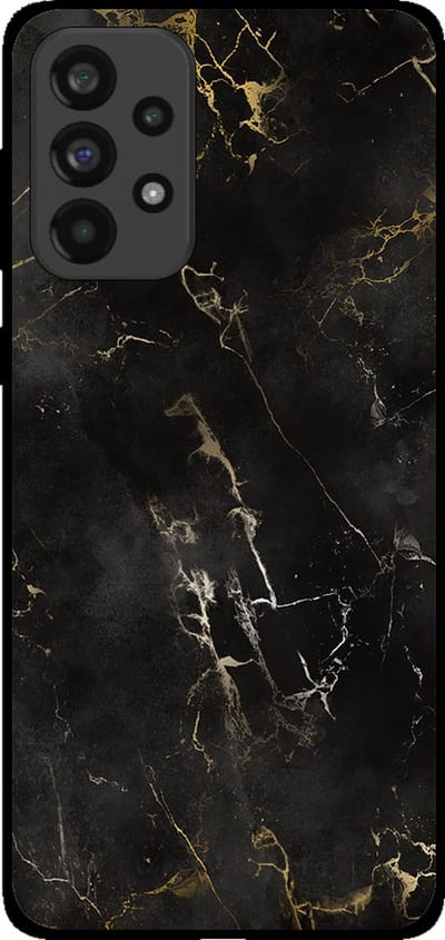 Smartphonica Telefoonhoesje voor Samsung Galaxy A33 5G met marmer opdruk - TPU backcover case marble design - Zwart geschikt voor Samsung Galaxy A33 5G