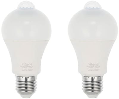 VITO LED Lamp met Bewegings sensor A60 E27 - 11W (vervangt 75W) - 1045lm - 4000K - Ø60mm - 175-260V - Energiezuinig - 2 stuks