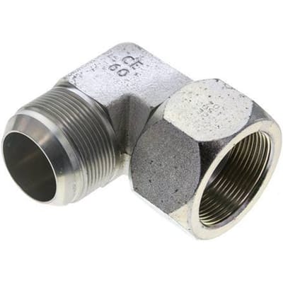 90Graden JIC Hoekfitting UN 1-7/8''-12 Mannelijk X Vrouwelijk Staal 100Bar (1405.0Psi)