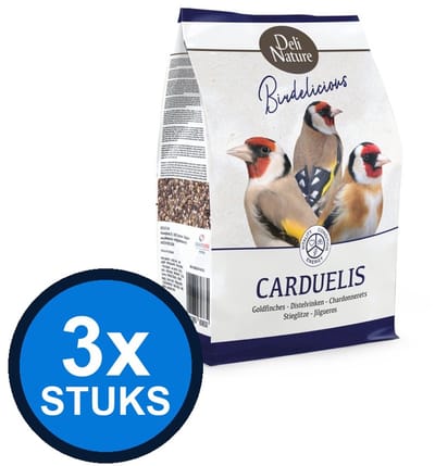 3x Deli Nature - Birdelicious carduelis distelvinken 2kg - Vogelvoer - 2 kg