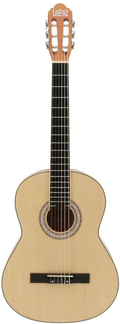 Klassieke gitaar linkshandig - Met gratis lessen - LaPaz C30N LH - Hout