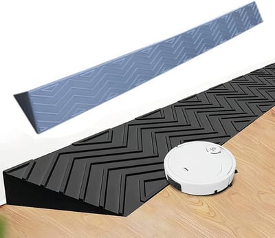 Drempelhulp Oprit - Drempelhulp Plastic - Drempels Overbruggen - Antislip Oppervlak - 100x10x3cm - Grijs