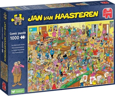 Humoristische Puzzel 1000 Stukjes: Het Bejaardentehuis - Legpuzzel voor Volwassenen