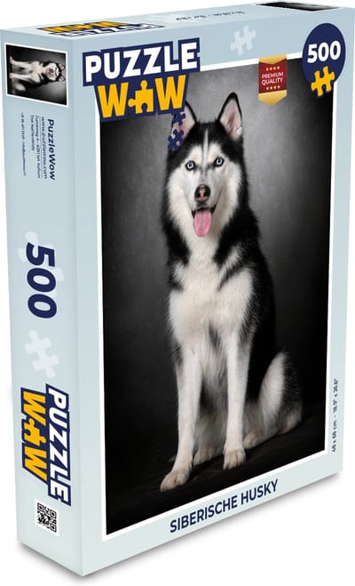 Puzzel Siberische husky - Legpuzzel - Puzzel 500 stukjes