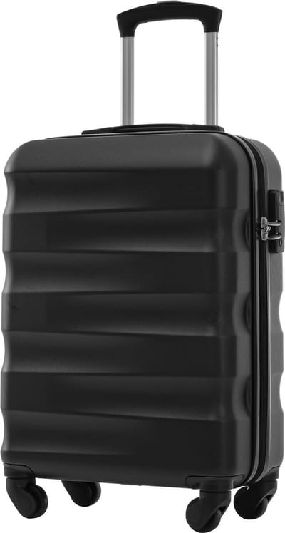 Merax Harde Koffer 20 Inch – Handbagage met 4 Wielen – ABS Reiskoffer met TSA-slot – Lichtgewicht – Zwart