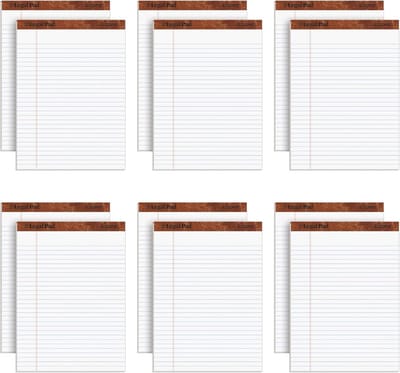 Schrijfblokken wettelijke regel 8-1/2 x 11-3/4 inch 50 vellen 12 stuks