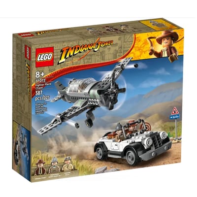 LEGO Indiana Jones Gevechtsvliegtuig Achtervolging Vliegtuig Speelgoed - 77012