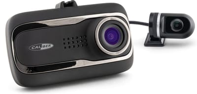 Caliber Dashcam - Voor en Achter Camera - G-sensor - 2.0 Inch LCD Scherm - 1080P Parkeermodus met Bewegingsdetectie - Achteruitkijk camera - Loop Recording - GPS - Micro SD opslag (DVR225ADUAL)
