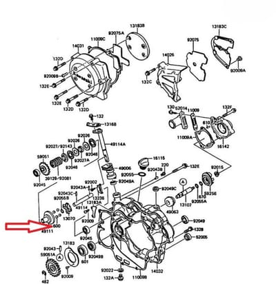 Bille d'embrayage 5/16 Ø7.94mm origine pour moto Kawasaki 200 KDX 600A1000 Neuf
