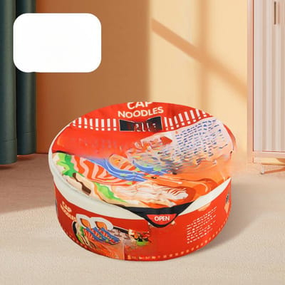 Nid pour chat, bol de nouilles instantanées chaudes, tapis de nid pour chat, plus cachemire, quatre saisons, seau de nouilles instantanées fermé universel pour chat d'hiver