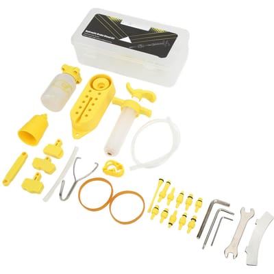 Kit de Purge de Frein de Vélo Haute Résistance Flexible Faible Résistance Purge d'Huile Minérale de Frein à Disque de Vélo white