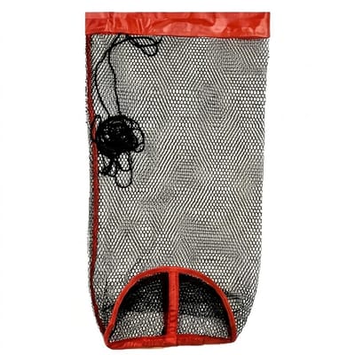 Zwart visnet visnetten unisex 40x80 cm opvouwbaar netzak snel drogend geweven vis net voor buitenvissen opslag en dragen