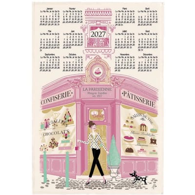 Theedoek gevel patisserie kalender 2027 Winkler