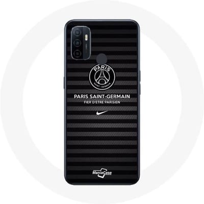 Coque - Maniacase - Oppo A53 - Souple - Noir - Paris Saint Germain