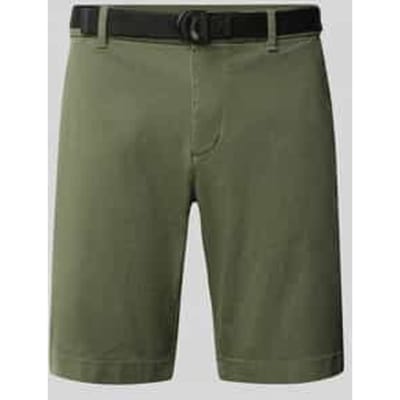 regular fit chino-shorts van katoenmix