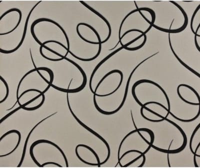 Dutch Wallcoverings - Schuimvinyl slinger zwart/wit