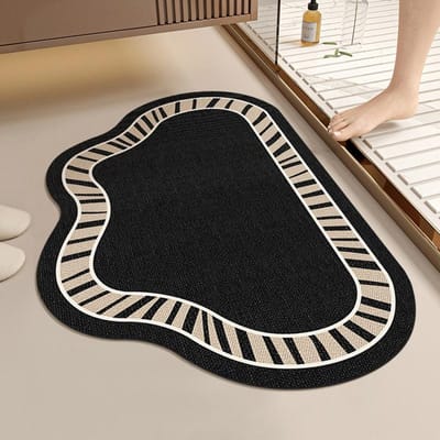 Wolk Badkamermat Toilet Zacht Diatomeeënaarde Sterk Vocht absorberend Voetmat Toiletdeur Antislipmat Sneldrogende Mat 50*80CM