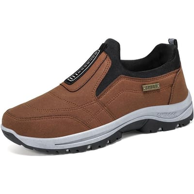 Stijl van Ouderen Wandelschoenen voor Het Jaar Outdoor Casual Sportschoenen voor Eén Voet Papa Schoenen voor Heren Grote Maat Wandelschoenen 45 black