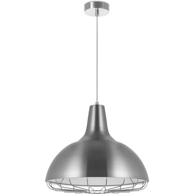 Home Sweet Home - Moderne Hanglamp Job - hanglamp gemaakt van Metaal - Geborsteld staal - 38/38/140cm - Pendellamp geschikt voor woonkamer,