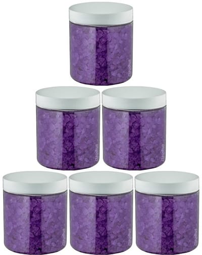 Claudius Badzout Lavendel - 300 gram - Pot met witte deksel - set van 6 stuks