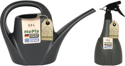 Set Gieter 5,0 L en Sproeier 1,0 L - Weerbestendig en UV-bestendig Kunststof voor Binnen