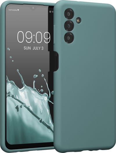 kwmobile telefoonhoesje geschikt voor Samsung Galaxy A13 5G - TPU backcover met siliconen coating - Smartphone case in Arctische nacht
