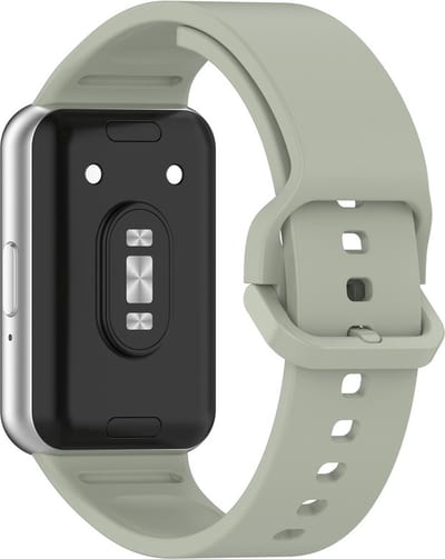 Siliconen bandje - geschikt voor Samsung Galaxy Fit 3 - groengrijs