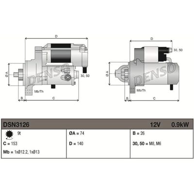 Starter DENSO DSN3126