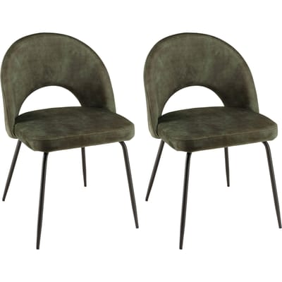 Set van 2 eetkamerstoelen Augustin velvet | Macabane