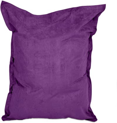 Lumaland - Luxe XXL zitzak - Beanbag van microvelours - Indoor - 380 Liter - 140 x 180 cm - Paars