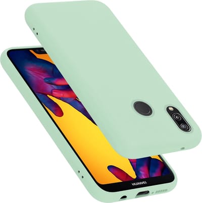Cadorabo Hoesje geschikt voor Huawei P20 LITE 2018 / NOVA 3E in LIQUID LICHT GROEN - Beschermhoes gemaakt van flexibel TPU silicone Case Cover