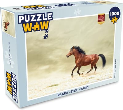 Puzzel Paard - Stof - Zand - Legpuzzel - Puzzel 1000 stukjes volwassenen