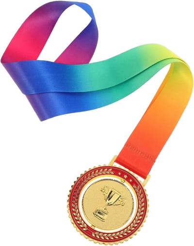 Sportmedaille Lint - Winnaarsmedaille Prijs - Wedstrijden Belonen - Draaibaar Ontwerp - 49 cm - Goud
