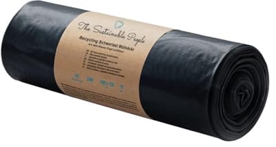 Recycling Zakken 240L van 100% Gerecycled Materiaal - Ondersteunt Duurzaam Afvalbeheer - Rol van 10 Stuks