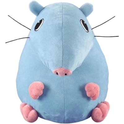 Nieuwe 22cm Pizza Toren Stomme Rat Anime Pluche Schattige Pop Bank Kussen Kussens Verzameling Decoratie Ornamenten Kinderen Cadeaus white