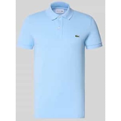 Lacoste Pique Poloshirt Lichtblauw - Maat M - Heren