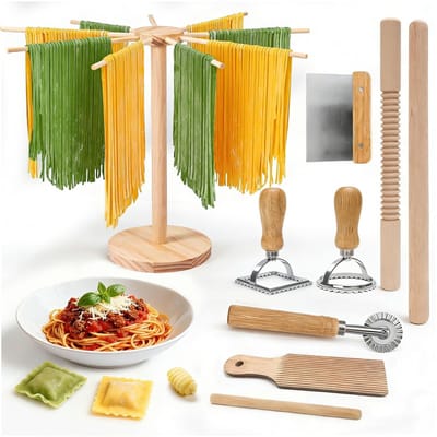 Dailygoods- Pastagereedschapsset 9-delig - Pastamachine - Pasta snijder - Raviolimakers - Accessoires - Ideaal voor thuisgebruik