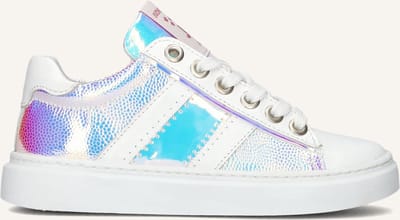 Jochie & Freaks Carlijn Lage sneakers - Leren Sneaker - Meisjes - Multi - Maat 26