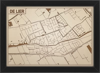 Decoratief Beeld - Houten Van Lier - Hout - Bekroned - Bruin - 21 X 30 Cm
