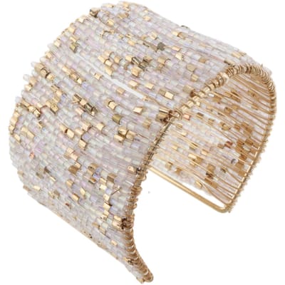 Behave – Armband – Parelmoer – Goudkleurig – Statement – Breed – Cuff