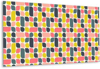 Tulup PVC Wandpaneel - Patroon Van Dichtbij Vinyl Wandpaneel - 100 cm x 50 cm - Veelkleurig Wandpaneel PVC - 1 stuk - Wandpaneel PVC - Geometrisch Wandpaneel - Wandpaneel Zelfklevend - Plaktegels Keuken en Badkamer