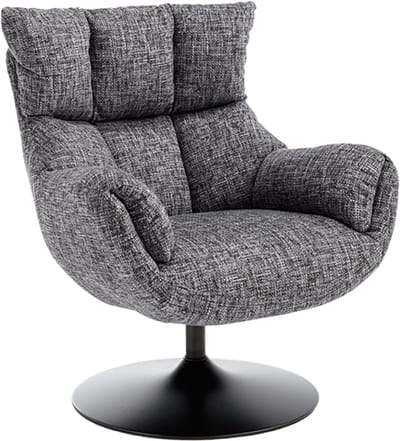 Tower Living Fauteuil Force Imo 60 Donkergrijs Draaibaar