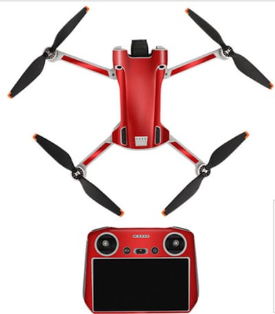 Stickerset - Bright Red - Mini 3 Pro en RC Controller