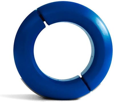 Black Label - Donut Ballstretcher - 20 x 35 mm - RVS - Mat Blauw