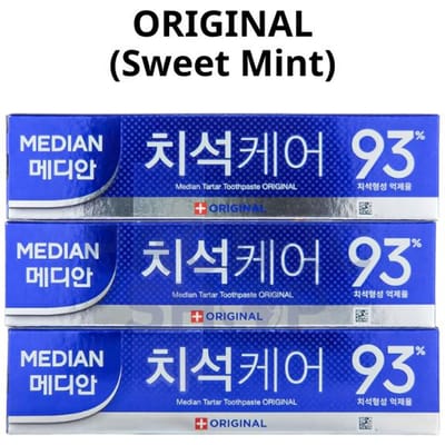 [Median] Tartar Care Tandpasta Origineel (120g x 6 stuks Set) - Geavanceerde Anti-Plaque & Professionele Schaalbescherming blue