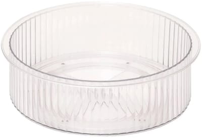 5Five Roterende Plastic Opbergbakje - Ø23xH8cm - Transparant